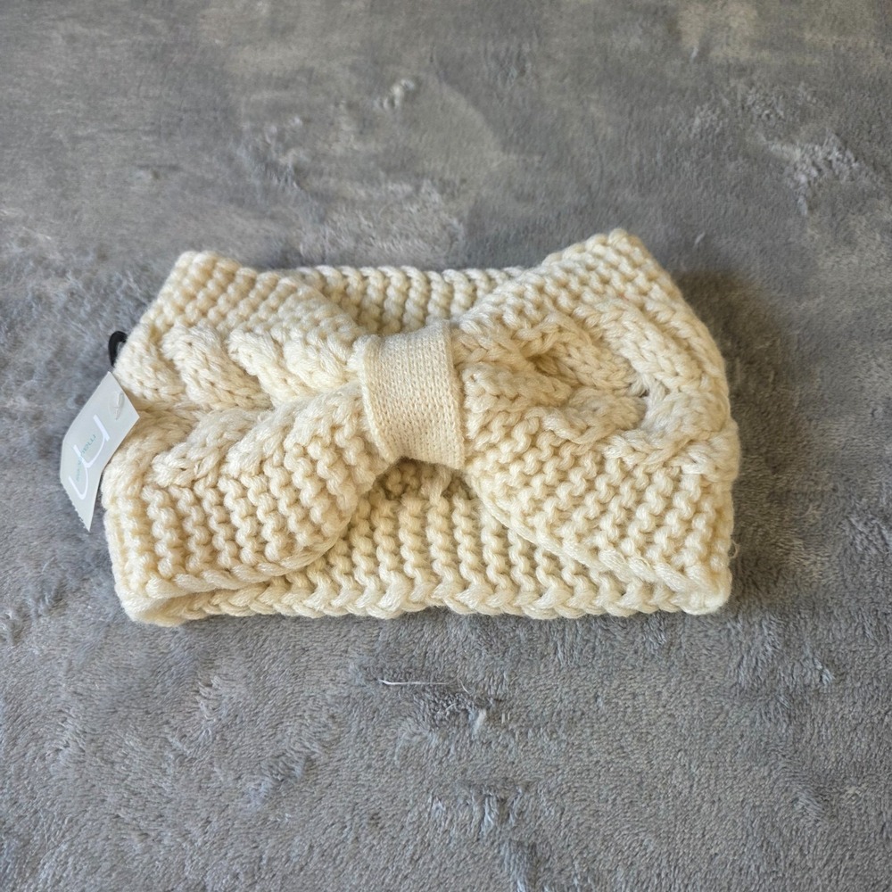 Maurices NWT Women's Knit Head Wrap Cream Color-OSFM